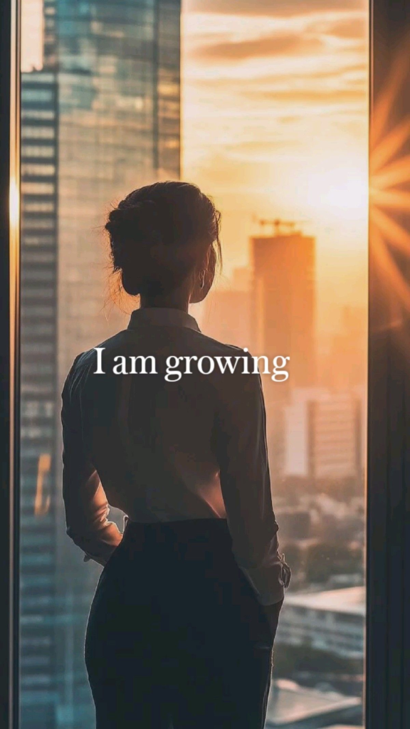 woman building confidence and focusing on self improvement