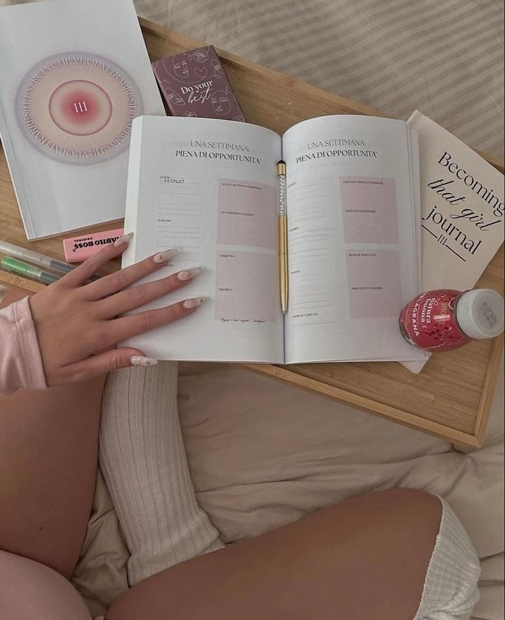 Women planing goals for personal growth and glow up in her 20s and 30s